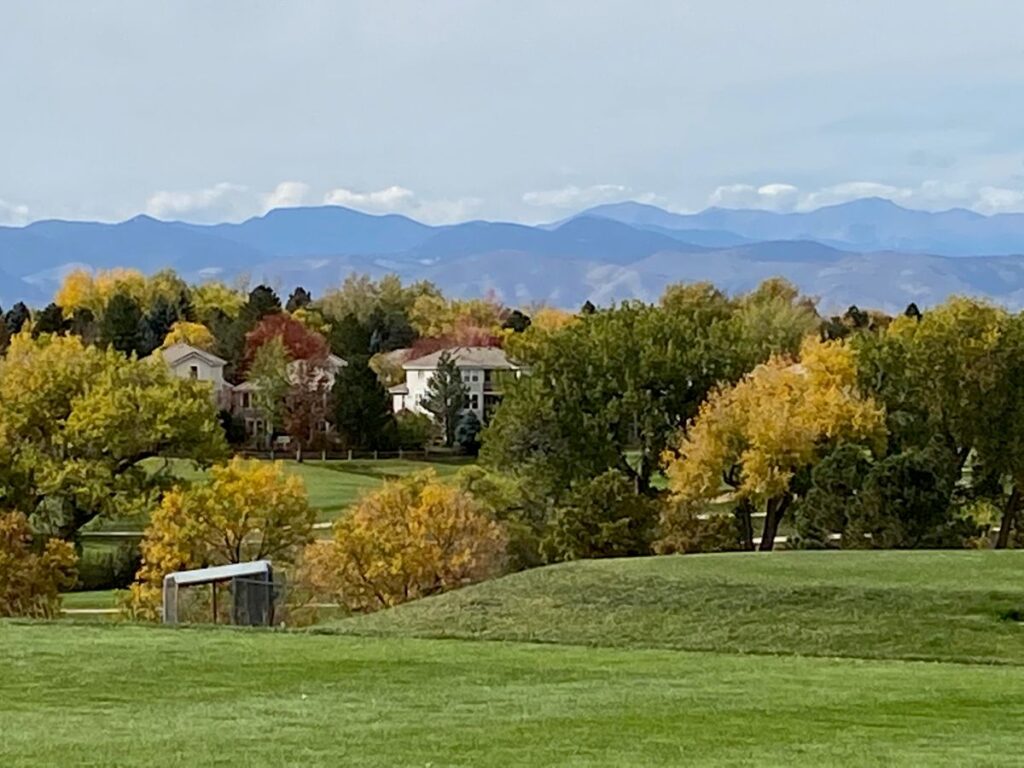 South Suburban Golf Course mountain and housing view